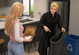 No es reciclable.のイラスト