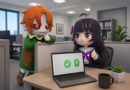 ¿Se resolvió?のイラスト