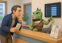 ¿Cuál es ~ de atención?のイラスト