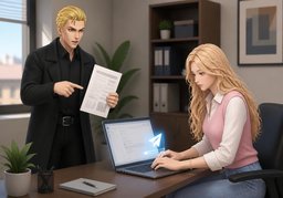 Contacta a ~.のイラスト