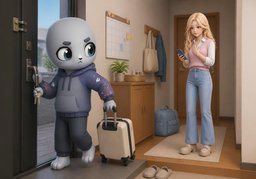 La próxima vez, avísame con antelación.のイラスト