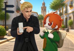 ¿Te lo muestro en el mapa?のイラスト