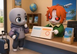 ¿Con cuánta antelación debo ~?のイラスト