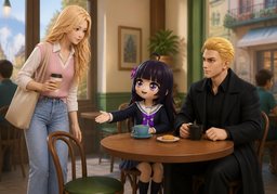 Podemos sentarnos en ~.のイラスト