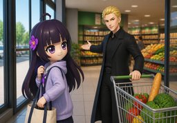 ¿Me acompañas?のイラスト