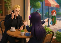 ¿Quieres que ~ espere?のイラスト