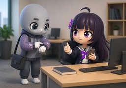 Puedes avisarme en ~.のイラスト