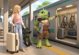 ¿En qué vagón debo subir?のイラスト