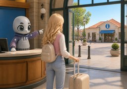 ¿Cómo llego a ~ desde la estación?のイラスト