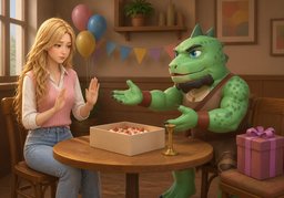 Insisto en ~.のイラスト