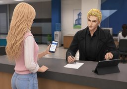 La cuenta para el reembolso es ~.のイラスト