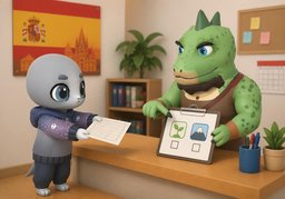 Quiero inscribirme en ~.のイラスト