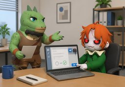 Me la envías por ~.のイラスト