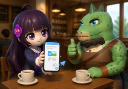 Envíame ~ si lo encuentran.のイラスト