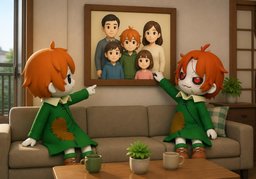¿Cuántos sois en tu familia?のイラスト
