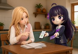Quién paga las facturas de ~.のイラスト