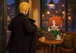¿Te quedas ~?のイラスト