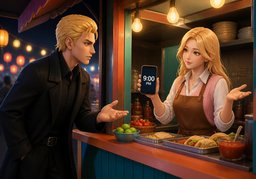 ¿Hasta qué hora ~?のイラスト