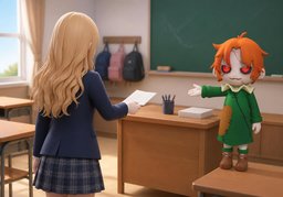 ¿Dónde entrego ~?のイラスト
