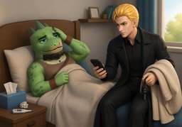 Me siento peor.のイラスト