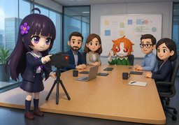 Estoy grabando.のイラスト