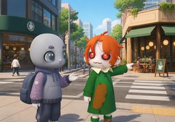 Hay ~ que compitan con ~.のイラスト