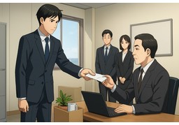 사퇴하다のイラスト
