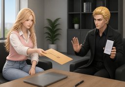 Acepto provisionalmente.のイラスト