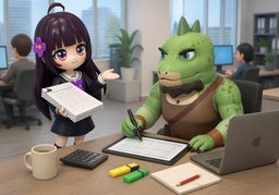Lo reviso y te digo.のイラスト