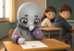 부끄러움のイラスト
