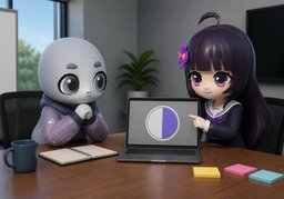 Estoy al ~ por ciento.のイラスト