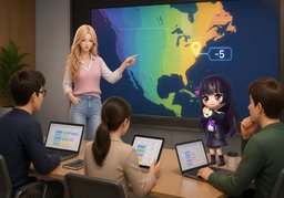 ¿En qué zona horaria es ~?のイラスト
