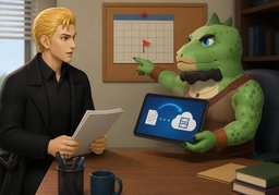 Dónde y cuándo entrego ~.のイラスト