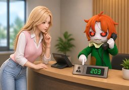 El número directo es ~.のイラスト
