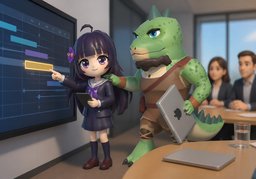 Te apoyaré durante ~.のイラスト