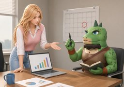 Te informaré del progreso en ~.のイラスト