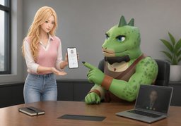 ¿Lo confirmo yo?のイラスト