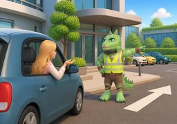 ¿Dónde aparco?のイラスト