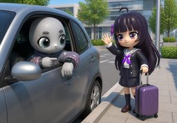 Te recojo a las ~.のイラスト