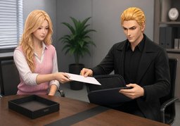 La guardaré con cuidado.のイラスト