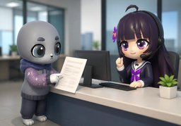 Confírmeme su ~, por favor.のイラスト