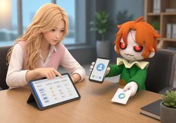 ¿Me puedes recomendar?のイラスト
