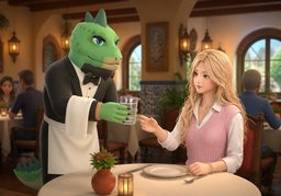 ¿Le puedo ofrecer ~?のイラスト