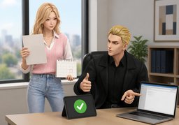 Solicito trabajar desde casa ~.のイラスト
