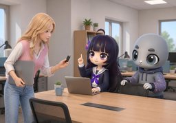 ¿Me van a ~?のイラスト