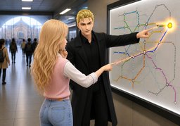 ¿Dónde termina ~?のイラスト