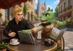No voy a trabajar.のイラスト
