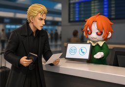 ¿Cómo me contactarán?のイラスト