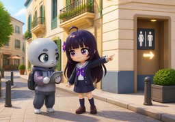 ¿Dónde hay ~ cerca?のイラスト