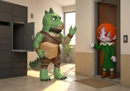 ¿Has recibido ~?のイラスト